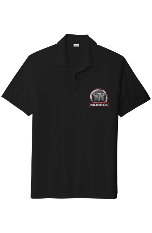 Throttle Muscle Color Logo Polo